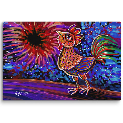 GALLO impresión lienzo 91x61 cm