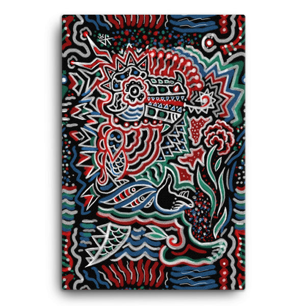 Crocodile God Canvas Print