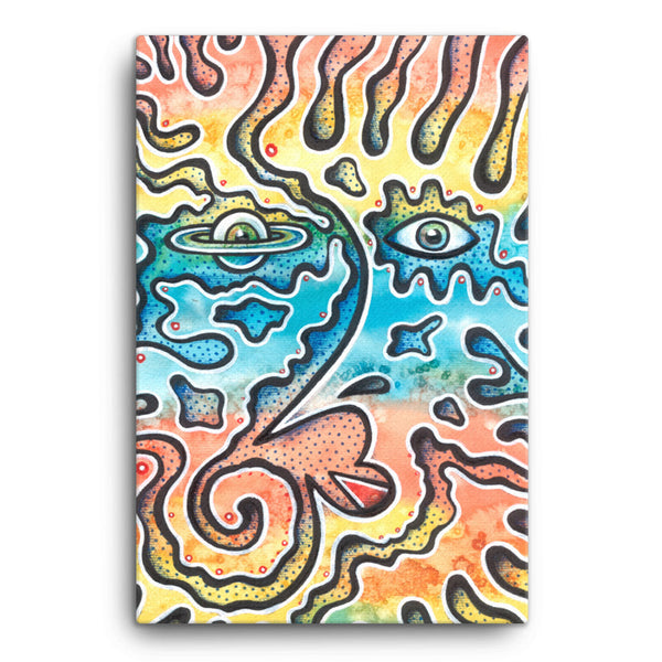 Reggae Totem Canvas Print