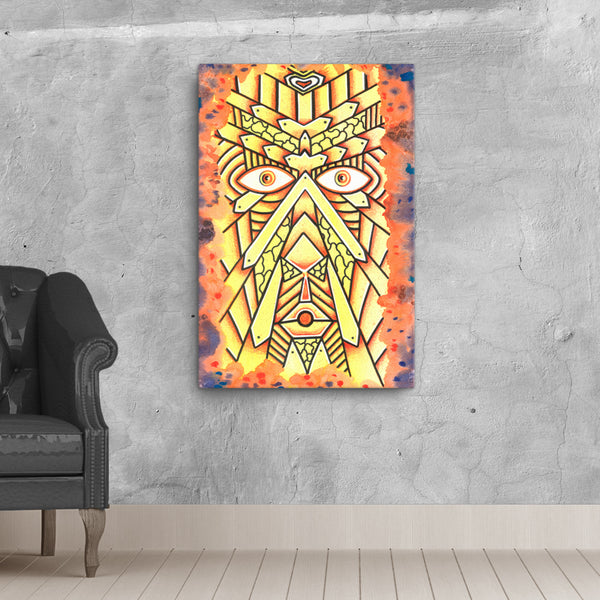 Funky Totem Canvas Print