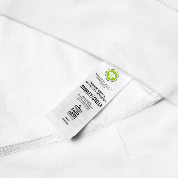 Sudadera blanca ECO con capucha logo Kalonyita bordado